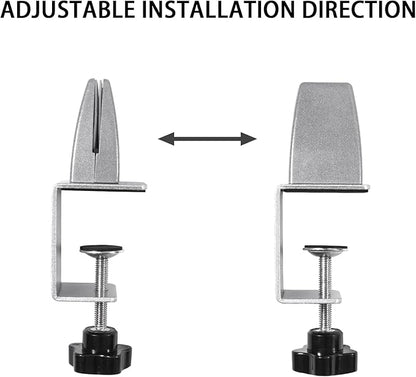 Heavy Duty Sneeze Guard Clamp For 0.1" to 1" Thick Panel, Desk Partition - Image 5