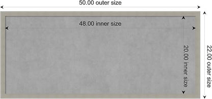Amanti Art Grey Framed Magnetic Board 22x50 Oversize Vision Board - Image 3