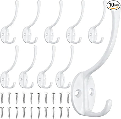 Homanu 10 Pack Coat Hooks Wall Mounted by Homanu