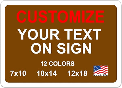 avgrafx Custom Metal Signs, 10x7 inches, Solid Aluminum, UV Printed, Portrait by avgrafx