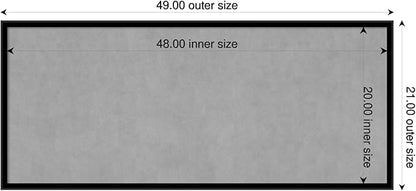 Amanti Art Black Framed Magnetic Board 21x49 Oversize Vision Board - Image 2