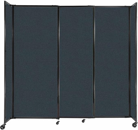 Versare Straightwall Sliding Portable Wall Partition | Freestanding Office by VERSARE