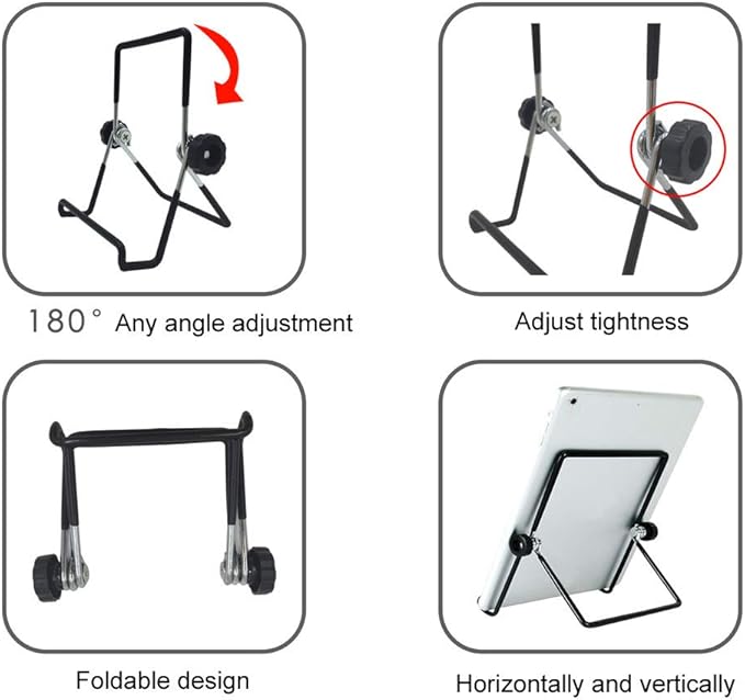 CATHATRR Holder 180° Adjustable Angle Foldable Metal Stand Mount - Image 7
