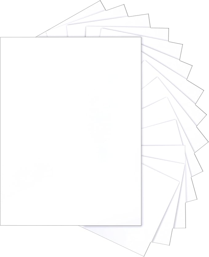 Silunkia 300 Sheets White Cardstock 8.5 x 11 Printer Paper, 75lb Heavyweight by Silunkia
