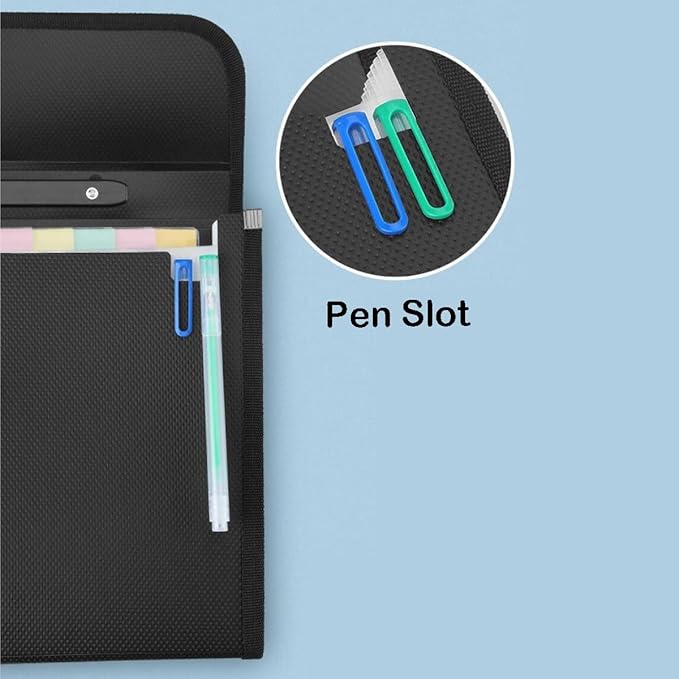 2 Pack Extra Large Legal Size/Foolscap 12 Pockets Accordion File Organizer - Image 6