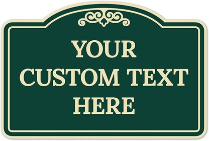Custom Decorative Sign, Personalized Metal Sign by SigoSigns
