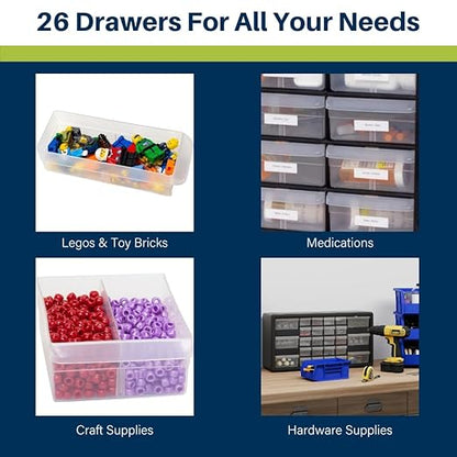 Akro-Mils 26-Drawer Plastic Drawer Storage Cabinet - Image 4