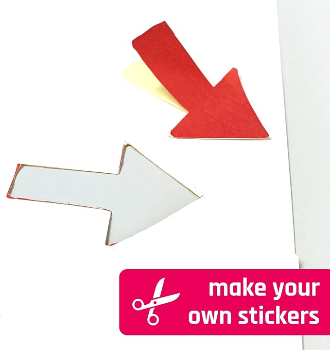 200 Sheets, Printable White Sticker Paper, Laser/Inkjet Printing - Image 9