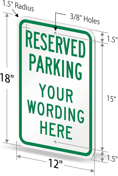 SmartSign Custom Reserved Parking Sign - Image 6
