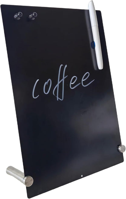 12 x 9 Inch Magnetic Bulletin Board Dry Erase Memo Board Freestanding Metal - Image 8