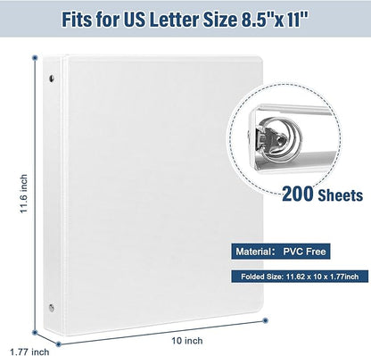1-Inch 3-Ring-Binder with Pockets, and School - Image 2