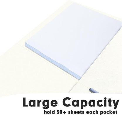 RAZCC Two Pocket Folders, 50 Pack 2 Pocket Folders Fit Letter Size Paper - Image 5