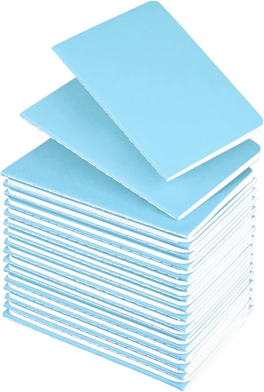 Lzerking Mini Notebooks Bulk 36 Pack Small Pocket Journal Notepads-Light Blue by Lzerking
