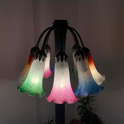 Bieye LS02 Lily Flower Blown Glass Lampshade - Image 7