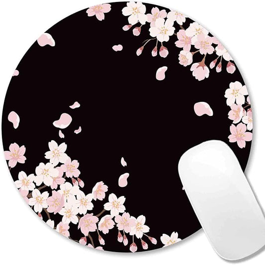 IMAYONDIA Cute Pink Flowers Mouse Pad, Floral Mouse Pads, Sakura Cherry Blossom by IMAYONDIA