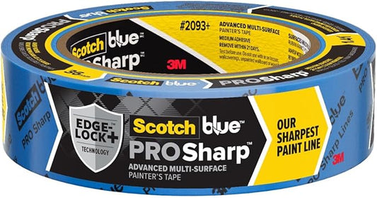 ScotchBlue PROSharp Painter's Tape 1.5 Inch Wide 1 Roll Blue Tape Protects by ScotchBlue