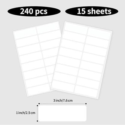 Blank Removable Labels, 1x3 Inch White Freezer Labels - Image 5