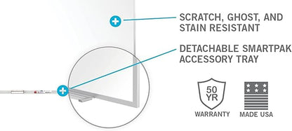 Ghent M1 Porcelain Magnetic Whiteboard, Aluminum Frame - Image 3