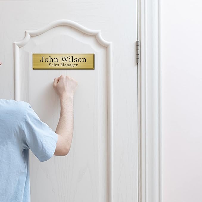 Custom Office Engraved Name Plate, Personalized Elegant Name Plates - Image 6