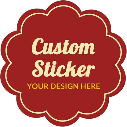 Custom 100, Thank You Labels, 1/2/3/4 inch by Bemumley