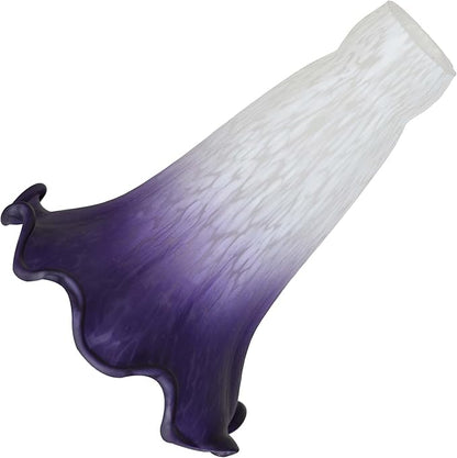 Bieye LS102S Lily Flower Blown Glass Lampshade by Bieye