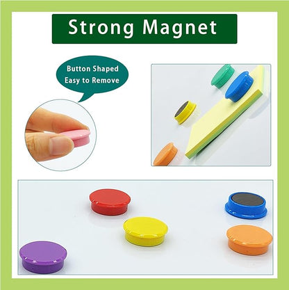 PYJLBX Fridge Magnets, 30 Pack Strong Refrigerator Magnets, Colorful Cute Mini - Image 2