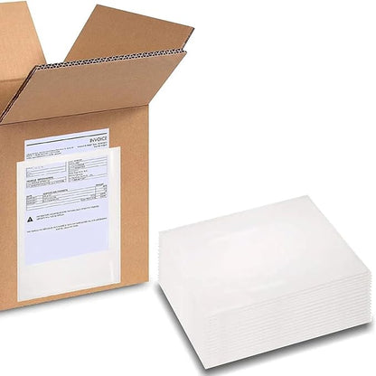 PSBM 500 PCS 9.5 x 12 Inch Clear Blank Packing List Envelopes, Shipping by PackagingSuppliesbymail
