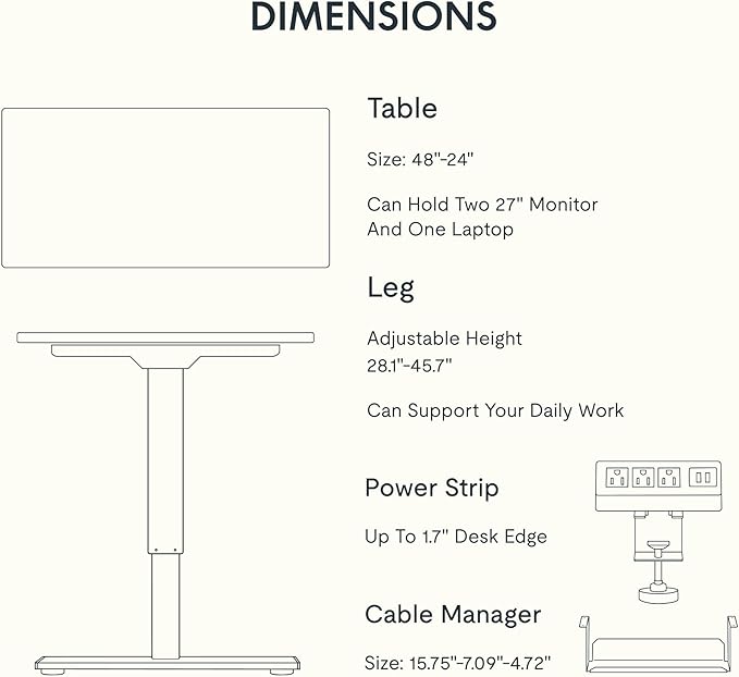 FLEXISPOT EN2Whole-Piece Standing Desk - Image 7
