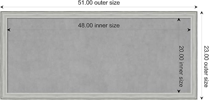 Amanti Art Silver Framed Magnetic Board 23x51 Oversize Vision Board - Image 4