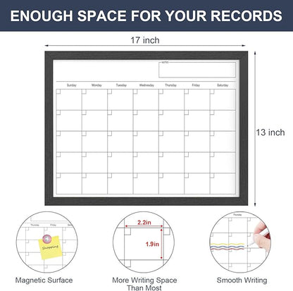 Dry Erase Calendar for Wall, 17x13 Inches Calendar Whiteboard for Wall - Image 4