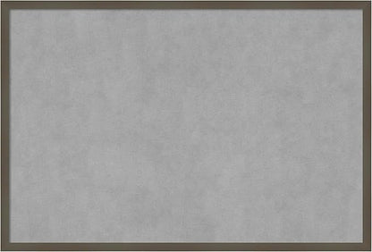 Amanti Art Grey Framed Magnetic Board 25x37 Large Vision Board by AmantiArt