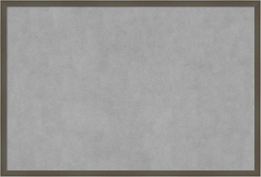 Amanti Art Grey Framed Magnetic Board 25x37 Large Vision Board by AmantiArt