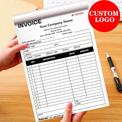 Personalized Invoice Book Custom 2 Part/3 Part Receipt Book Quote Estimate - Image 7