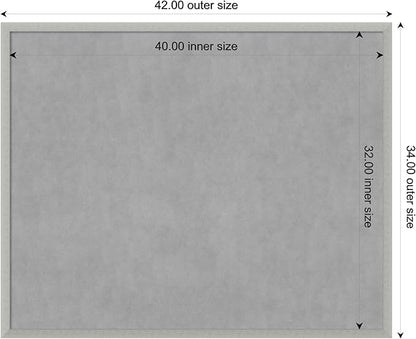Amanti Art Silver Framed Magnetic Board 34x42 X-Large Vision Board - Image 3