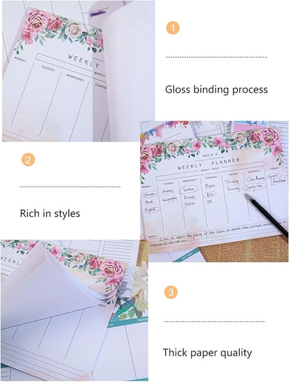 JAMIEKA 52Color Weekly Tearable Planners Pad - Image 3
