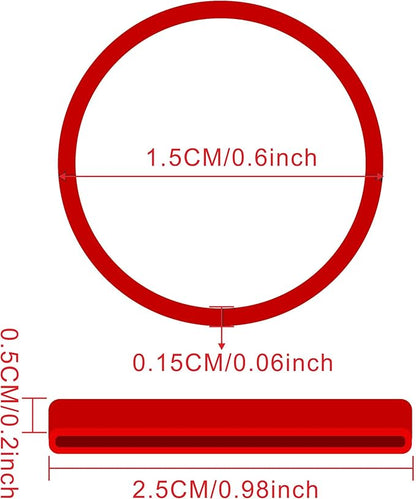 500pcs Red Color Mini Rubber Bands Elastic Bands Rubber Band - Image 2