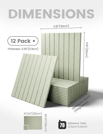 Fluxynara Large Felt Bulletin Board 48" x 36" Cork Board Alternative-12 Pack - Image 2
