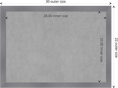 Amanti Art Grey Framed Magnetic Board 22x30 Medium Vision Board - Image 4