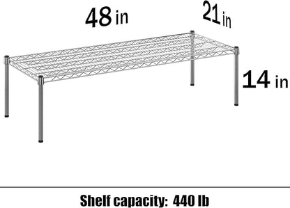Regal Altair 21" Deep x 48" Wide x 14" Height Wire Shelving Kit | 1-Tier | NSF - Image 3