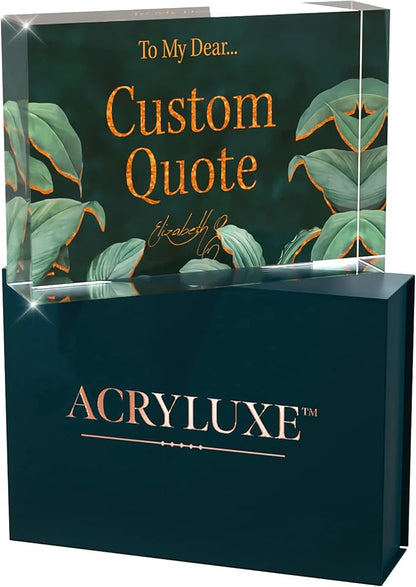 Personalized Gifts, Custom Quote Block Letter Board, Crystal-Clear Acrylic - Image 4