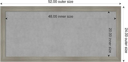Amanti Art Grey Framed Magnetic Board 24x52 Oversize Vision Board - Image 2