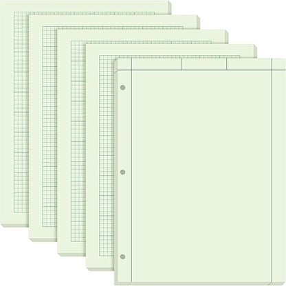 Seajan 5 Pcs Engineering Paper Notebook Engineering Computation Pad 8.5 x 11 by Seajan