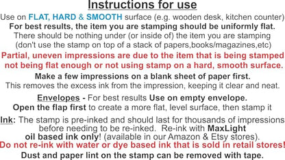 PrettySweetParty Self Inking Return Address Stamp - Image 9