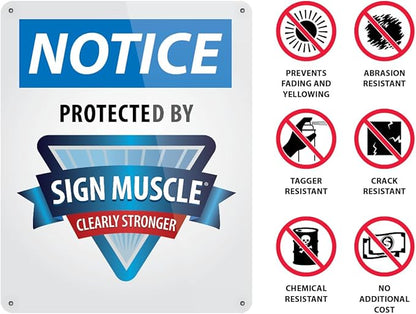 Custom OSHA Style Warning Sign 12" x 18" Aluminum Sign, Customizable "Your Text - Image 5