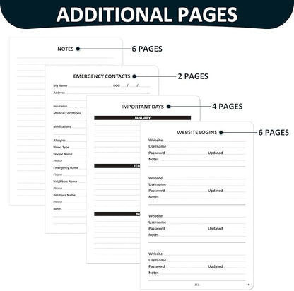 Comkiso Address Book with Individual Alphabetical Tabs Laminated, Large Print - Image 4