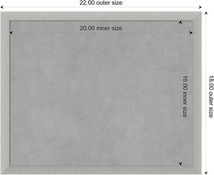 Amanti Art Silver Framed Magnetic Board 18x22 Small Vision Board - Image 4