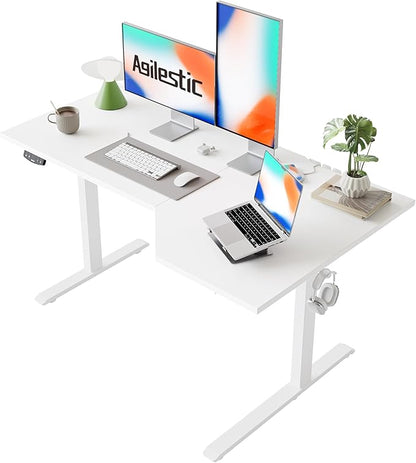Agilestic Electric Standing Desk, L-Shaped 55 Inches Height Adjustable Desk by Agilestic