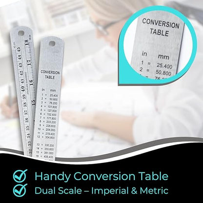 NOKKO Metal Ruler 18 Inch - Image 4