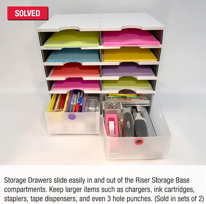 Ultimate Office TierDrop Storage Drawers Measure 9w x 12d x 4 3/4 Inches High - Image 3