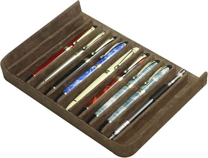 MIVLXLX PU Leather 12 Fountain Pen/Pencil Tray Case Organizer, Fashion Design - Image 7